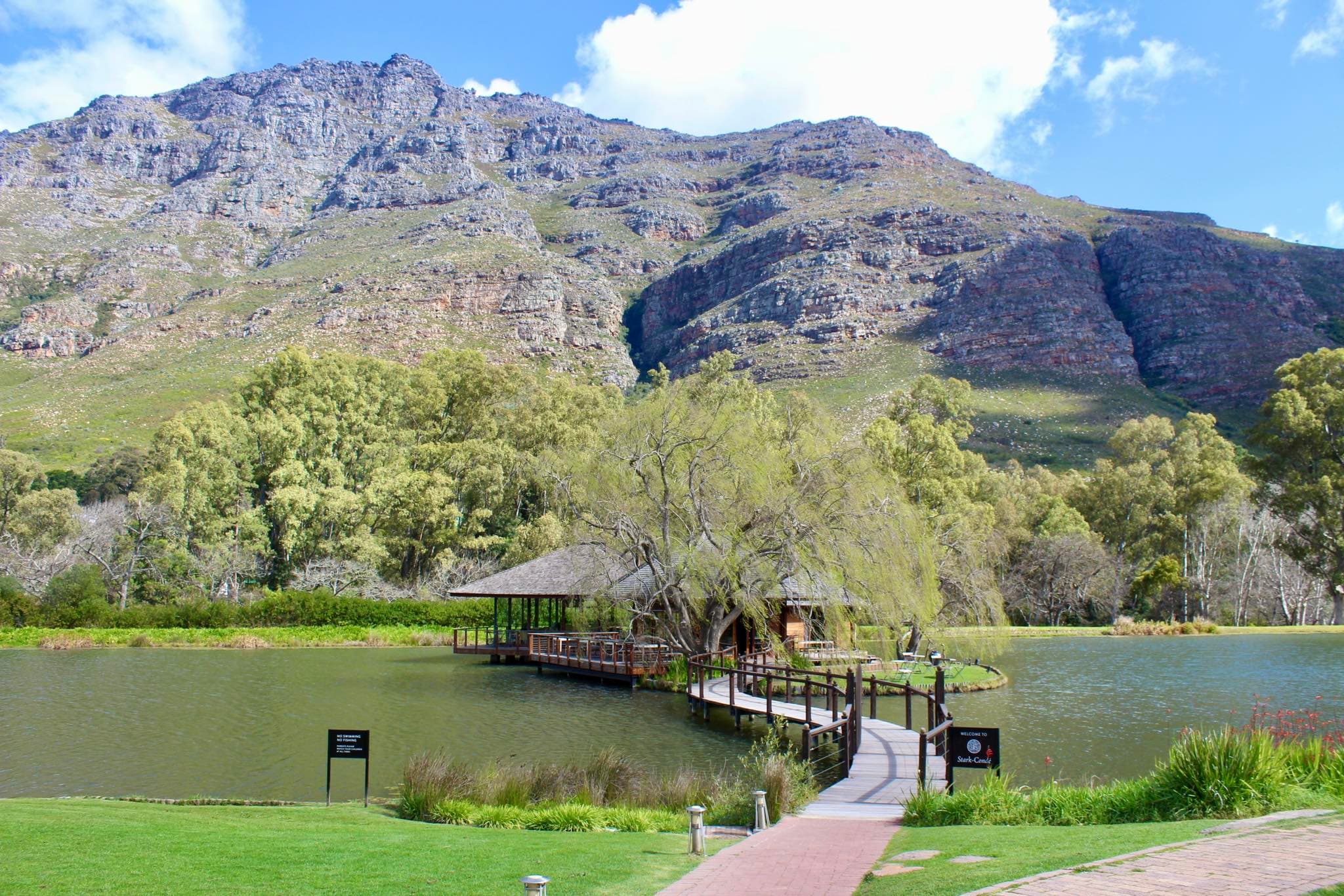 Postcard Cafe vineyard views and scenic lunch stop in Stellenbosch near Cape Town