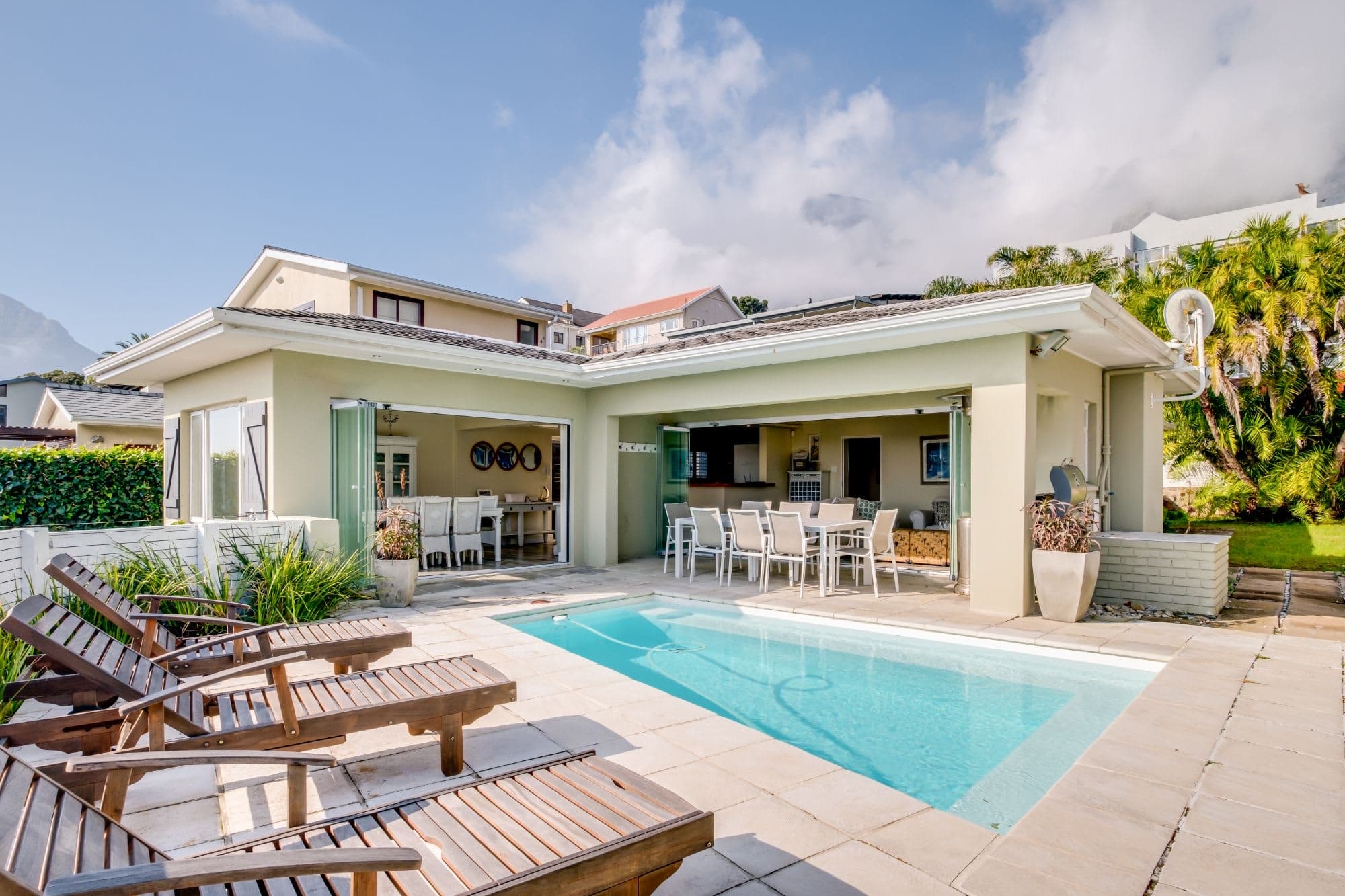 Beach Style Home With Pool and Garden Barbados — luxury villa in Camps Bay